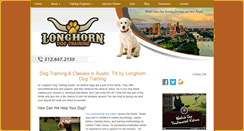 Desktop Screenshot of longhorndogtraining.com
